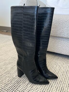 H&M Heeled Knee High Boots
